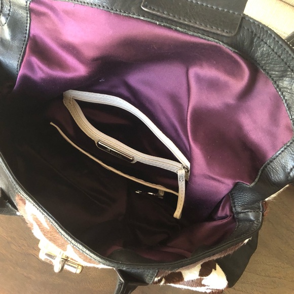 B. Makowsky Genuine Leather Cow Hide Bag - Picture 6 of 8